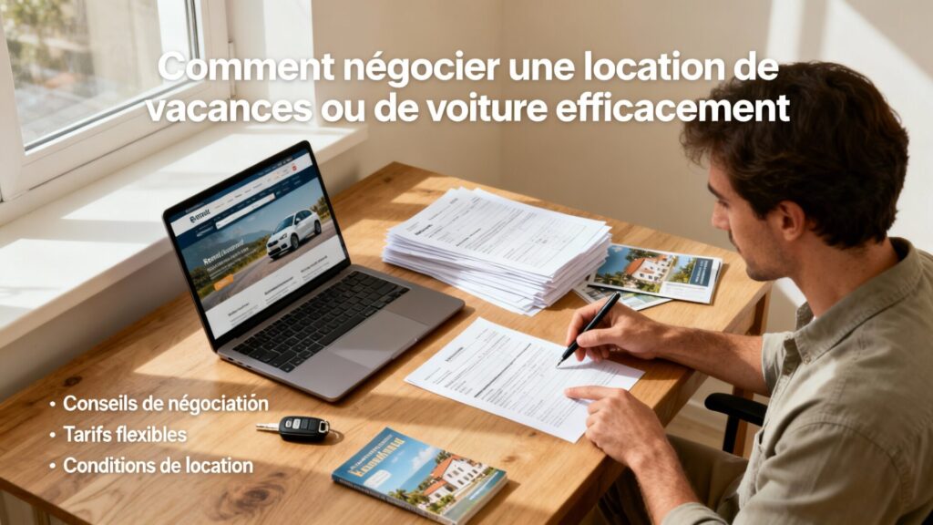 Comment négocier efficacement un emplacement de vacances ou de voiture avec texte