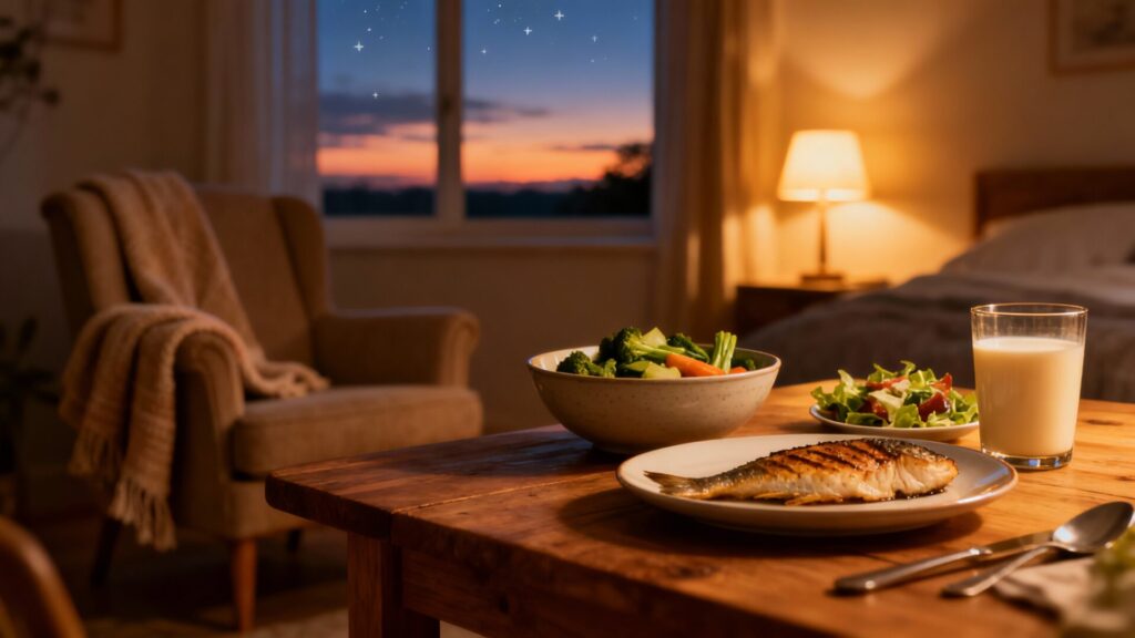 Manger léger le soir : guide pour améliorer le sommeil et la digestion sans aucun texte