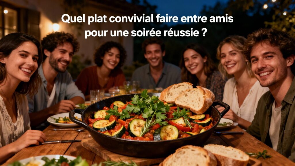 Quel plat convivial faire entre amis pour une soirée réussie ? 